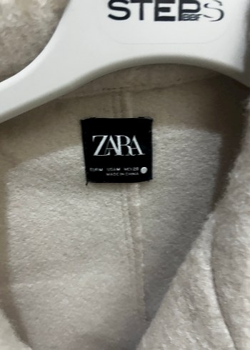 Beyaz Fermuarlı Kısa Kadın mont - Görsel 3