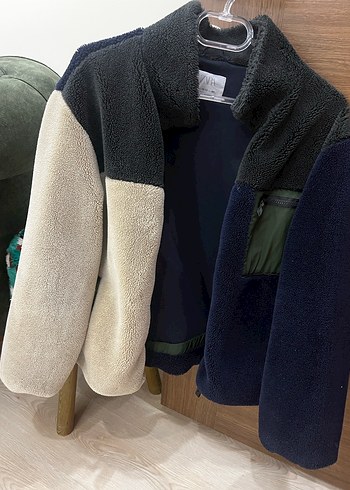 Renkli Erkek  çocuk Fermuarlı Polar Sweatshirt - Görsel 2