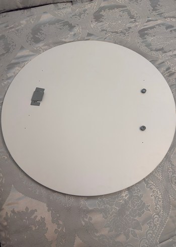 Beyaz Çerçeveli Yuvarlak Ayna - Görsel 2