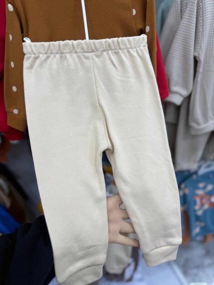 Nakışlı Ayıcık Desenli Kahverengi Bebek Takımı - Görsel 3