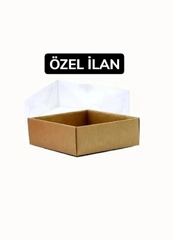 9x9x3 PVC KAPAKLI CRAFT KUTU