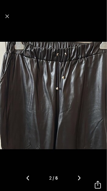 Diğer Deri görünümlü sıfır pantalon