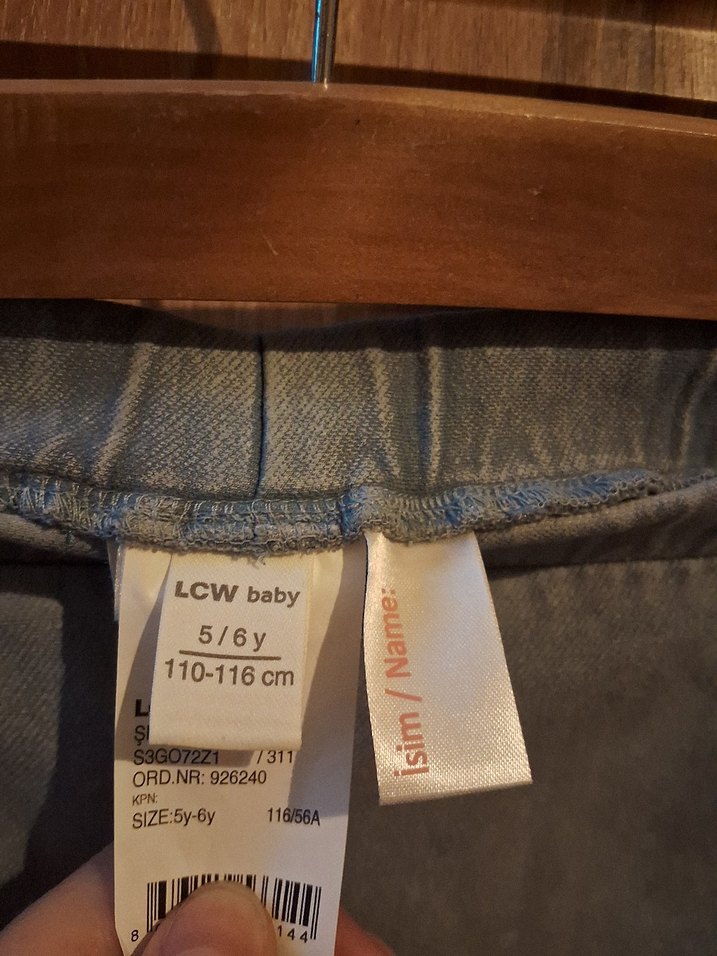Dantel Detaylı Gri Kız Denim Şort - Görsel 2