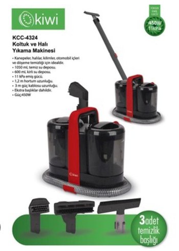 Kırmızı Siyah halı koltuk pencere yıkama makinesi - Görsel 2