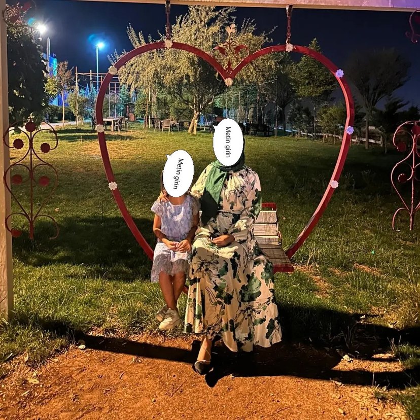 Yeşil Uzun Bağlama Desenli Salaş Elbise - Görsel 3