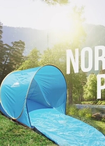 North pacific marka 2 sn kolay kurulum plaj çadırı gölgelik