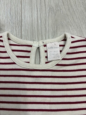 LC Waikiki LCW 2-3 yaş kız çocuk uzun kollu body
