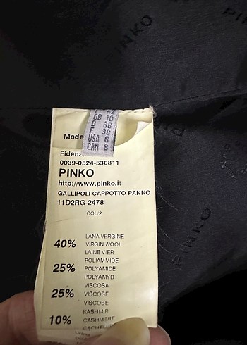 PİNKO YÜN+ KAŞMİR TARZ PALTO - Görsel 4