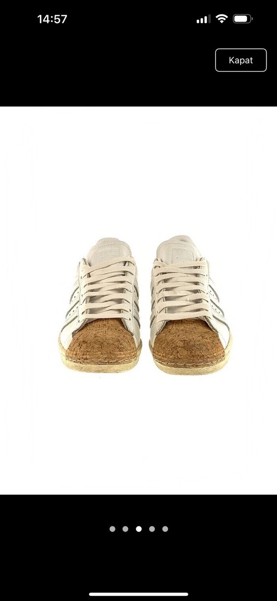 Kadın Beyaz Düz Tabanlı Spor Ayakkabı - Görsel 2