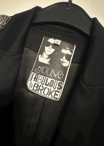 Siyah Gotik Kadın Blazer Ceket - Görsel 4