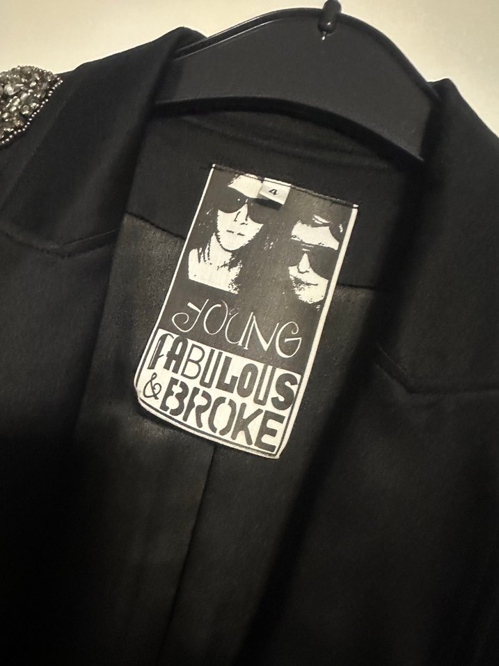 Siyah Gotik Kadın Blazer Ceket - Görsel 4