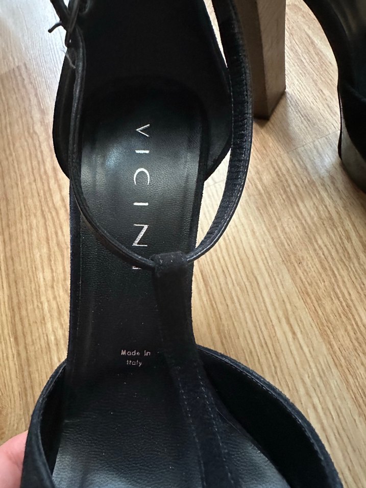 Siyah Süet Platform Topuklu Kadın Ayakkabı - Görsel 4