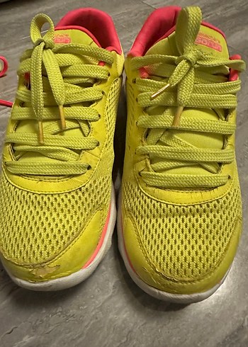 Sarı Renkli Bağcıklı Kadın Spor Ayakkabı - Görsel 4