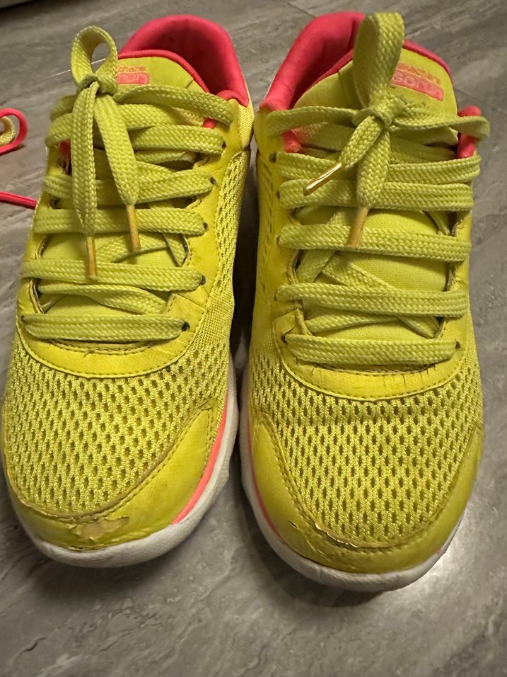 Sarı Renkli Bağcıklı Kadın Spor Ayakkabı - Görsel 4