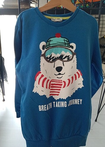 10 Yaş Beden Koton kids mavi sweatshirt 9-10 yaş ????