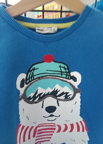 10 Yaş Beden mavi Renk Koton kids mavi sweatshirt 9-10 yaş ????