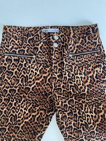 Zara Zara leopar pantolon