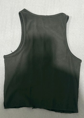 Siyah Pilili Yüksek Yakalı Kadın Atlet crop - Görsel 2