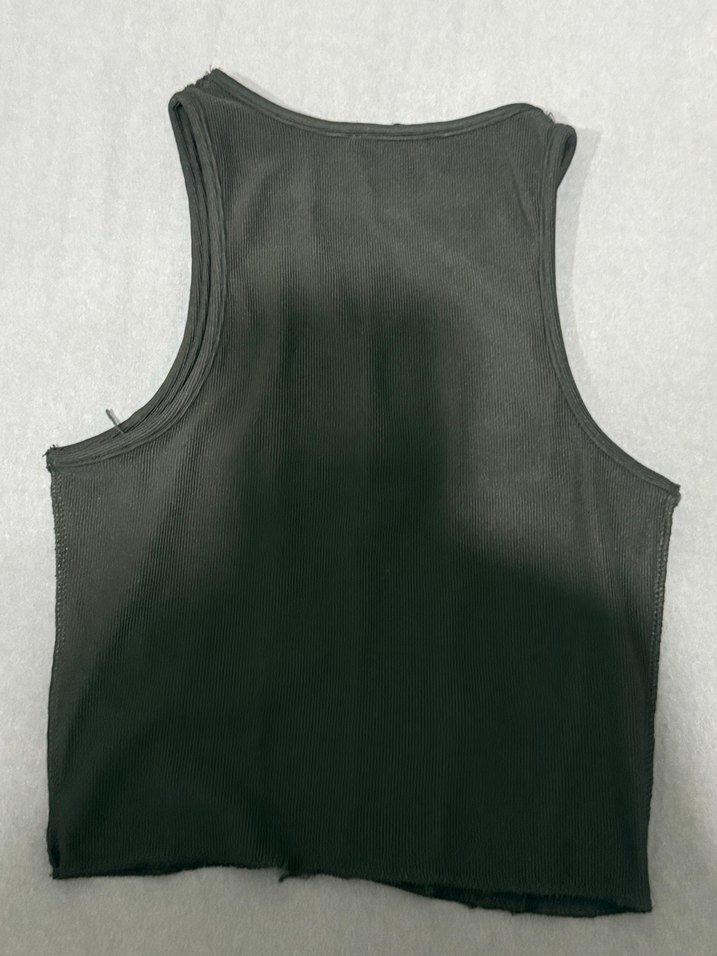 Siyah Pilili Yüksek Yakalı Kadın Atlet crop - Görsel 2