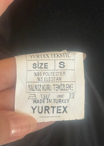 s Beden Siyah Uzun Kesim Kaban