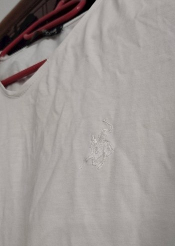 Erkek Beyaz V Yaka Slim Fit Tişört - Görsel 2