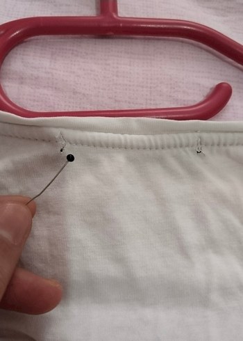 Erkek Beyaz V Yaka Slim Fit Tişört - Görsel 6