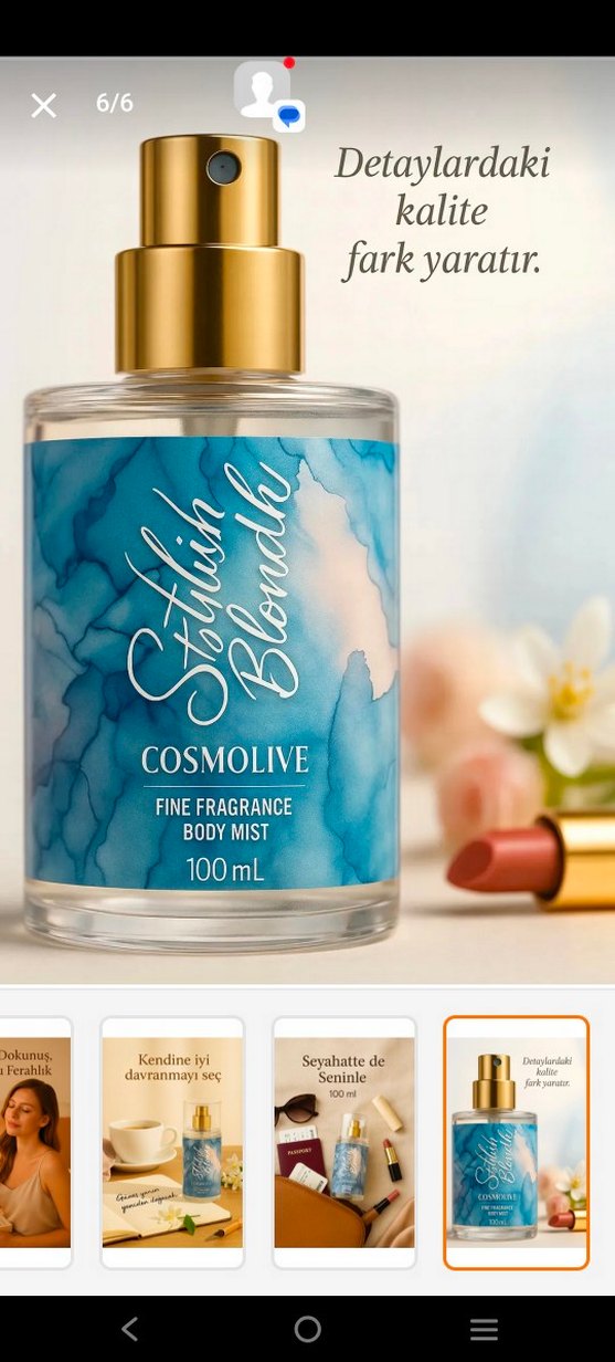 COSMOLIVE Kadın parfümü - Görsel 3