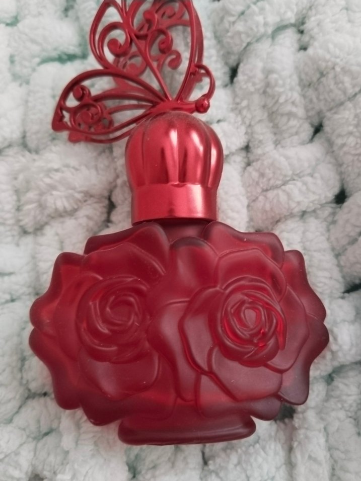Kırmızı Kelebek Kapaklı Kadın Parfüm şişesi - Görsel 2