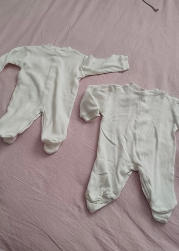 çıtçıtlı Beyaz Bebek Tulumları - Görsel 5