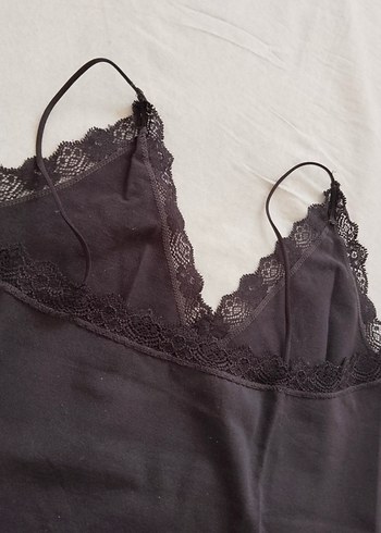 Dantel Detaylı V Yaka Kadın büstiyer - Görsel 6