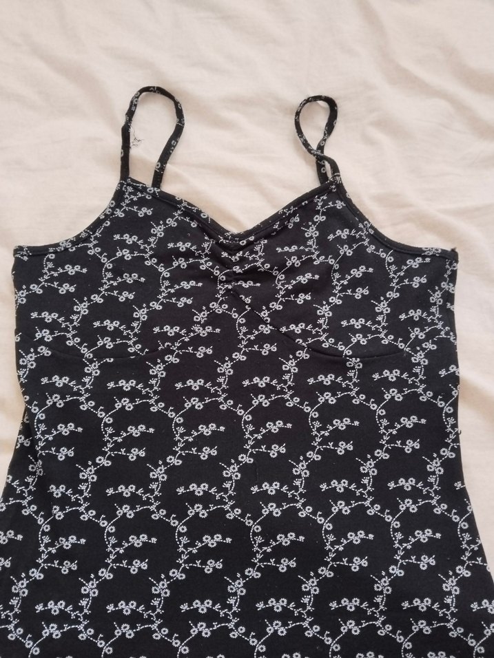 Kadın Siyah İnce Askılı Elbise - Görsel 2