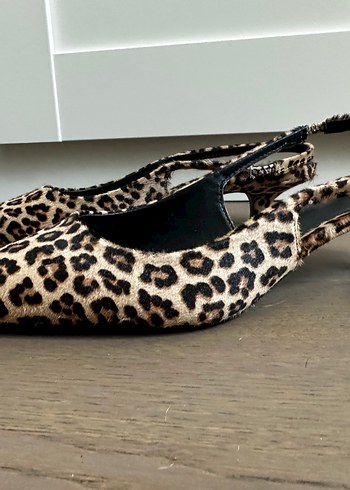 Zara Zara Leopar Desenli Stiletto Kadın Ayakkabı