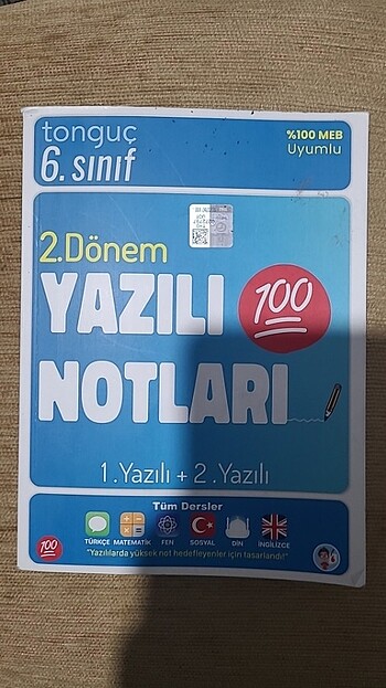 Tonguç akademi 6.sınıf 2.dönem kitabı