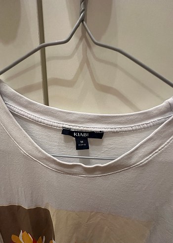 Beyaz Baskılı Kadın Tişört - Görsel 2