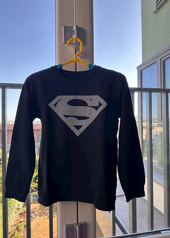 Erkek Çocuk superman baskılı Sweatshirt - Görsel 2