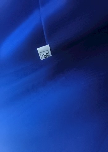 Mavi Uzun Askılı Drapeli Kadın Abiye - Görsel 8