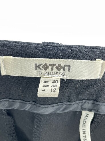 38 Beden siyah Renk Koton Düz Kesim %70 İndirimli.