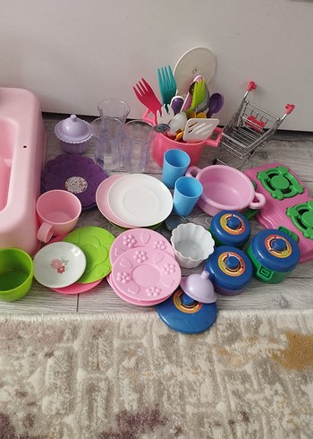 Beden Pastel Pembe Mutfak Aksesuarları Seti