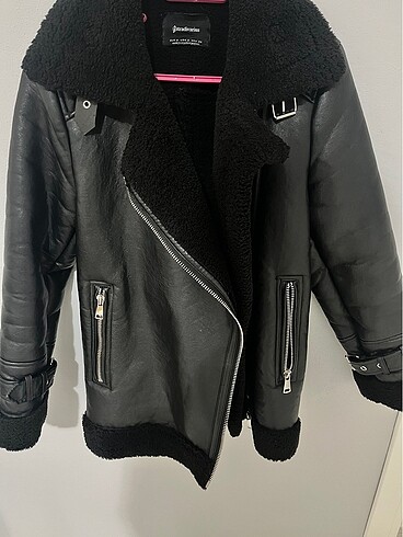 Stradivarius stradivarius kürklü ceket