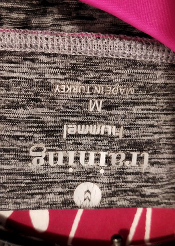 m Beden Kadın Pembe Gri Tie-Dye Spor Tayt