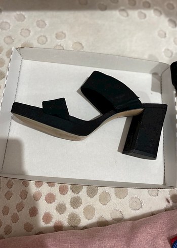 Siyah Blok Topuklu Kadın Platform Terlik - Görsel 4