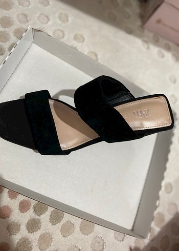 Siyah Blok Topuklu Kadın Platform Terlik - Görsel 5