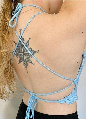 Urban Outfitters Fairycore kelebek örgü crop