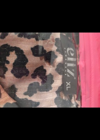 xl Beden kahverengi Renk Leopar Desenli Kahverengi Kadın Pijama Takımı