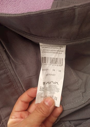 Gri antrasit Avva Erkek Pantolon - Görsel 4