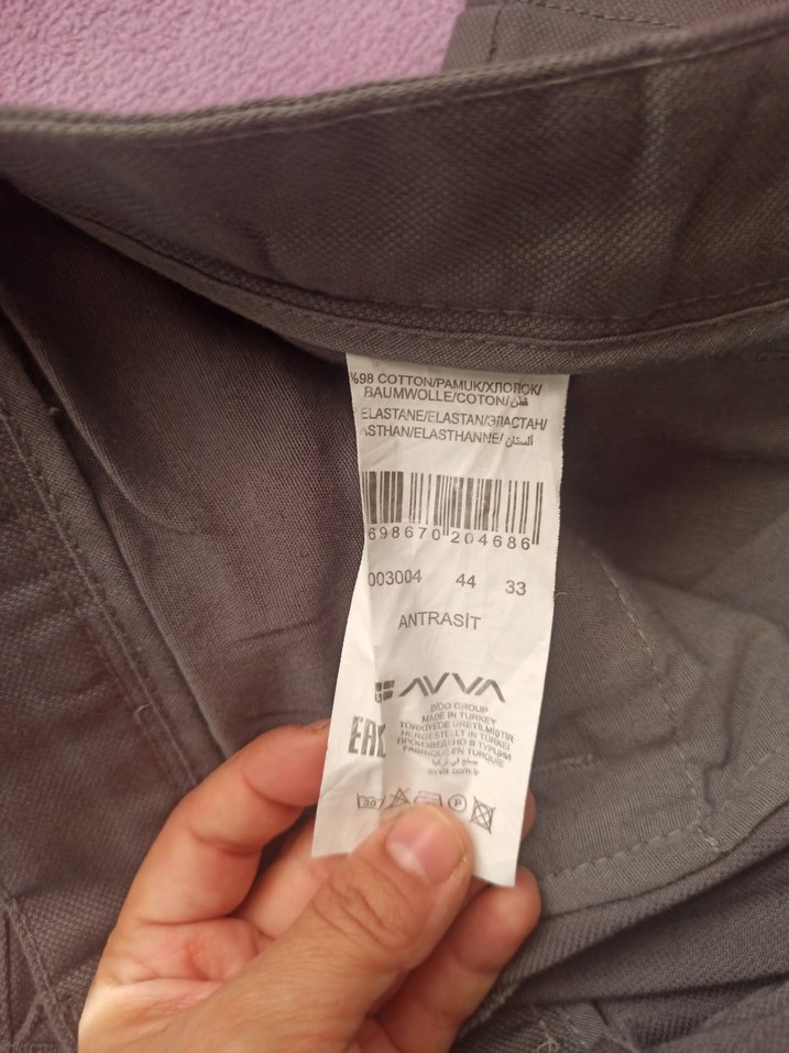 Gri antrasit Avva Erkek Pantolon - Görsel 4