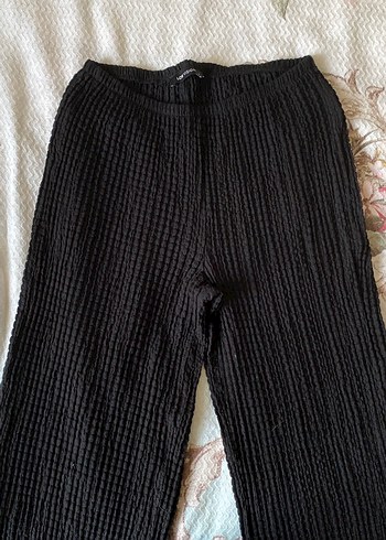 Siyah Örgü Kadın Midi Pantolon - Görsel 2