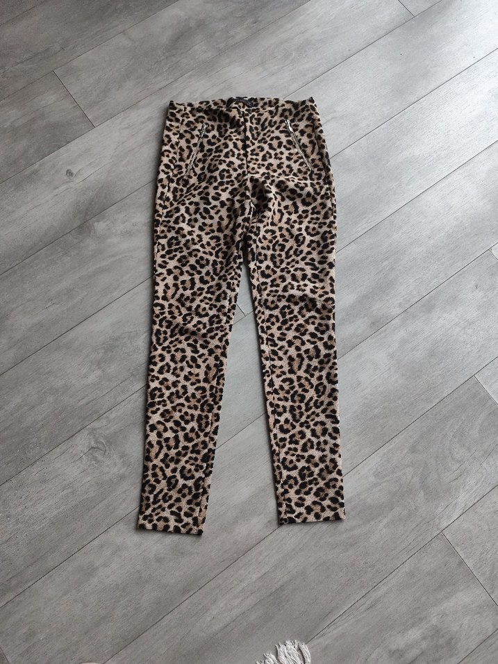 zara leoparlı pantolon - Görsel 2