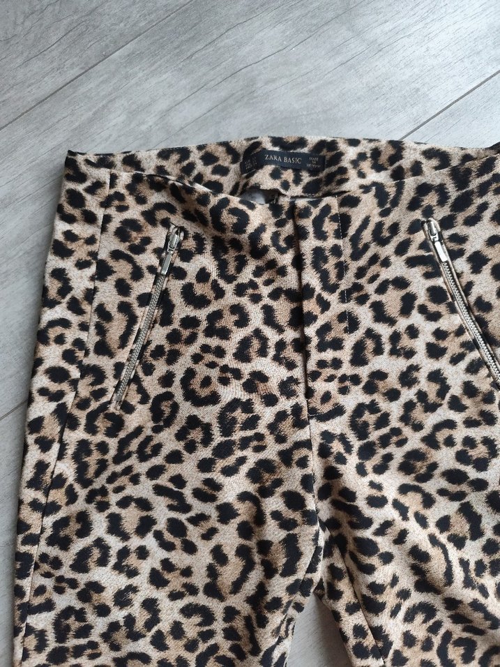 zara leoparlı pantolon - Görsel 3