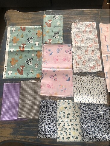 Pamuk Poplin ithal kırkyama / Patchwork kumaşları